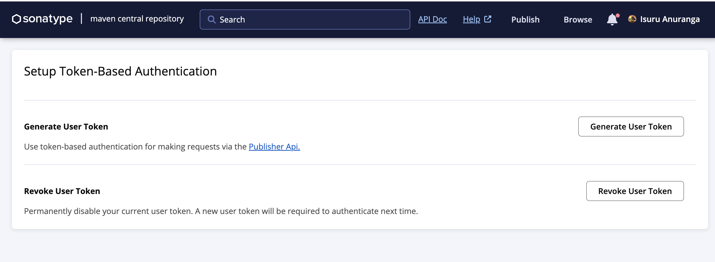 Sonatype Token
